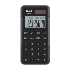 Uniel калькулятор UK-22 карманный, красный/черный