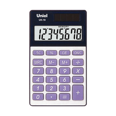 Uniel калькулятор UK-18 карманный, синий (1/200)