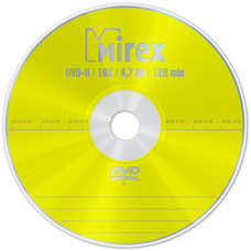 DVD-R Mirex 16x, 4.7Gb в бумажном конверте с окном (цена за диск) (1/150/600)