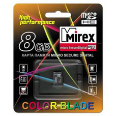 MicroSDHC 8Gb class4 MIREX без адаптера