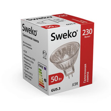 Лампа галоген. Sweko JCDR GU5.3 230V 50W