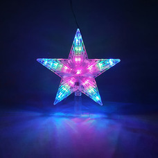 Игрушка Космос KOC_STAR10LED_RGB "Звезда на елку" 10LED, шнур 2м, режим мигания