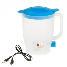 Чайник-кипятильник электрический IRIT IR-1121 (спираль, 0,8л) 0,35кВт, термопластик (90)