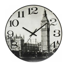 Часы настенные IRIT IR-629 Англия, d=35,5см, плавный ход, пластик/стекло, АА*1шт нет в компл