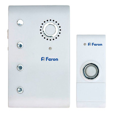 Feron Звонок электрический дверной, (35 мелодий) белый, E-367 23674