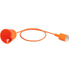 Feron Патрон для ламп со шнуром 1м, 230V E27, оранжевый, LH127 22361