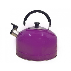Чайник металл со свистком (0,3мм) IRH-402, 2,5л (полезный объем 2л)ручка пластик подвижн, фиолетовый (1/24)