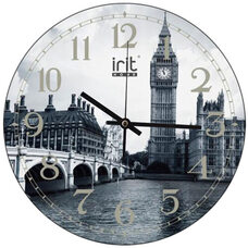Часы настенные IRIT IR-649 Англия, d=30см, пластик/стекло, АА*1шт нет в компл
