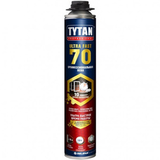 Tytan Professional Ultra Fast 70 Пена монтаж. (п/пистолет) 870мл арт.66534 вес баллона 1050гр