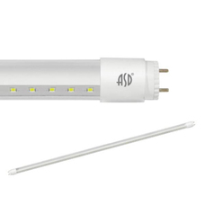 ASD лампа св/д T8-2065П-1200 20W(1620lm) 230V G13 6500К 6K 1200мм прозрачная standart 5841