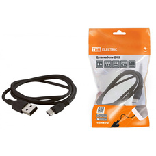 TDM Дата-кабель ДК2  USB-USB Type-C  1м  черный  SQ1810-0302